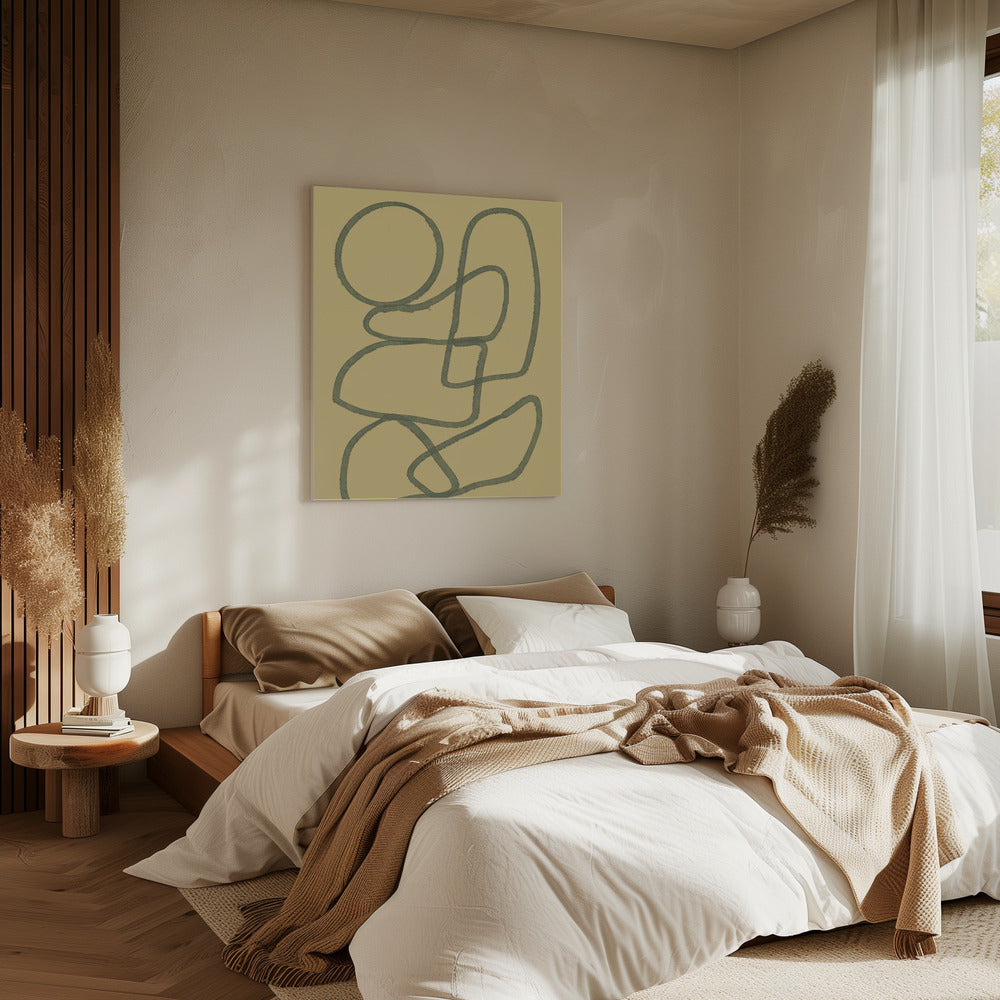 Lijntekening ABSTRACT | Canvas