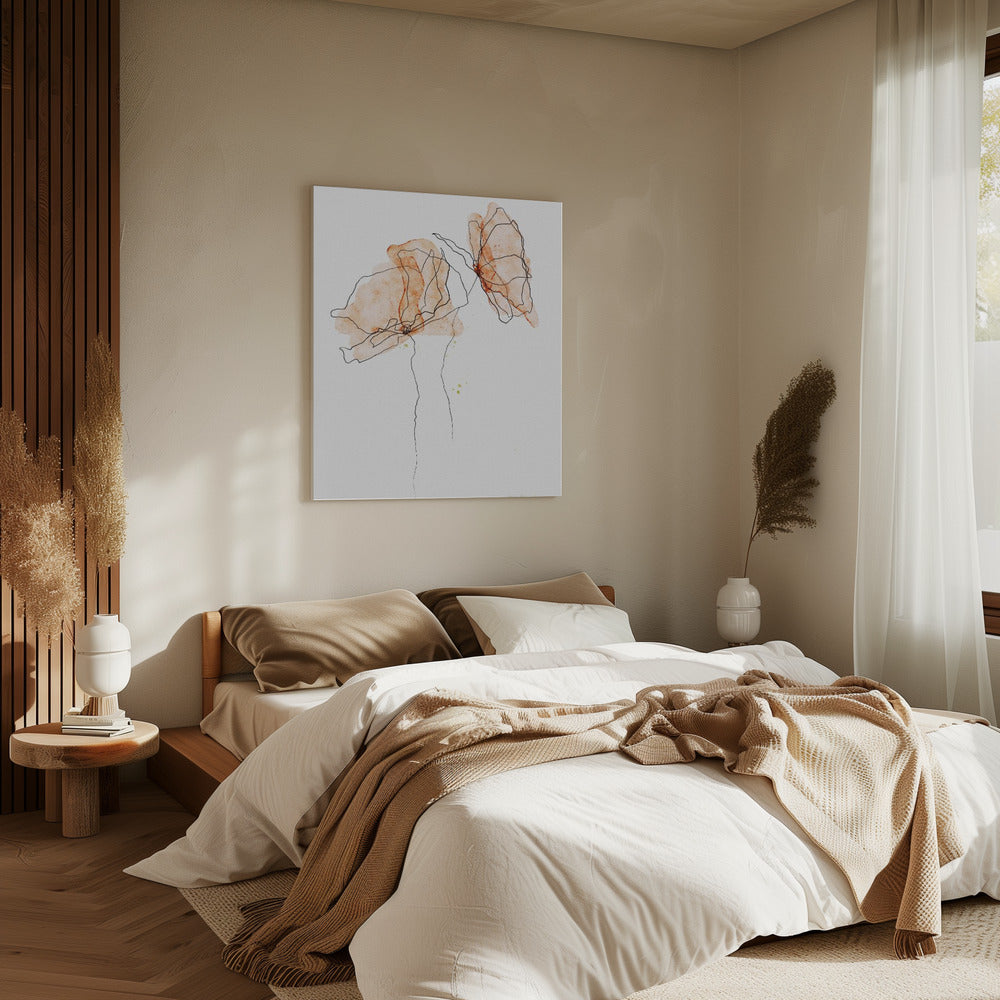 Gefluister van klaprozen | Canvas