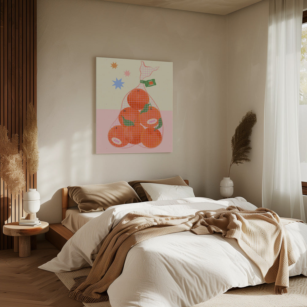 Verse en rijpe sinaasappelen | Canvas