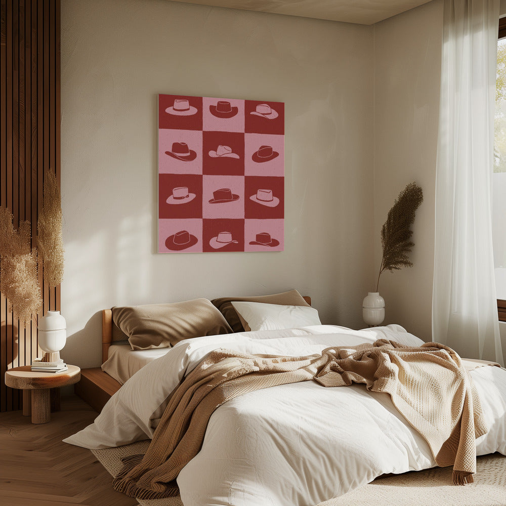Cowgirl Dambord | Canvas
