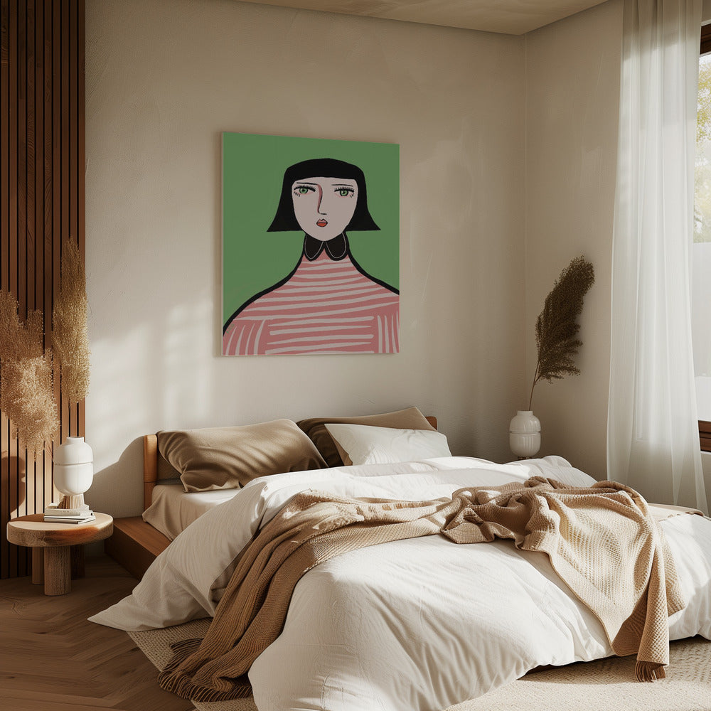 Aardige dame | Canvas