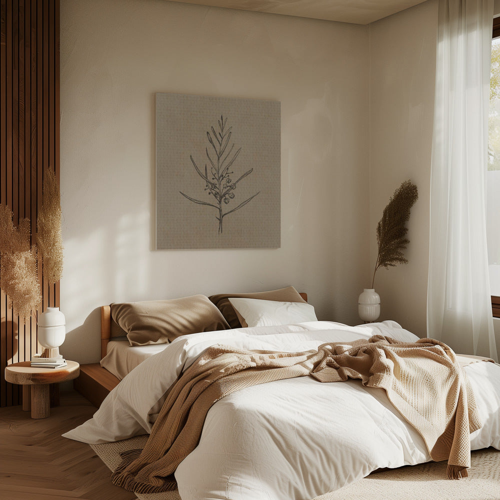 Zwarte boom | Canvas