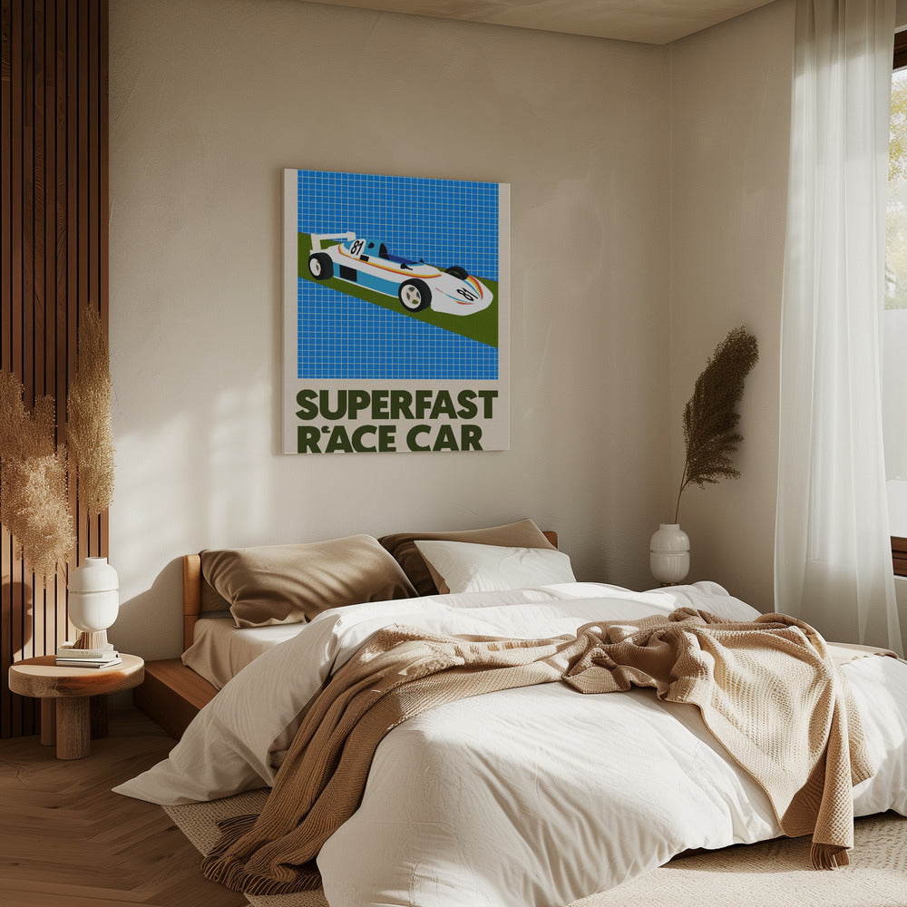 Supersnelle raceauto | Canvas