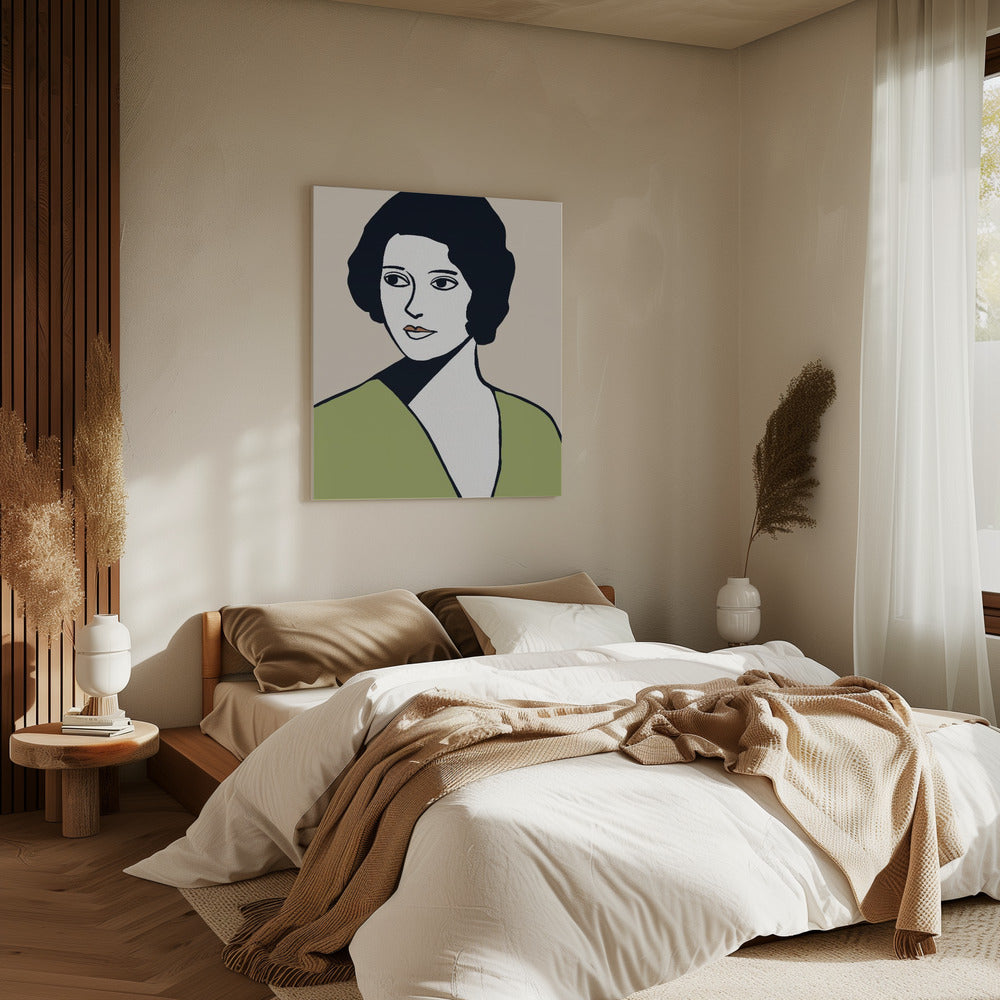 Vintage vrouw | Canvas