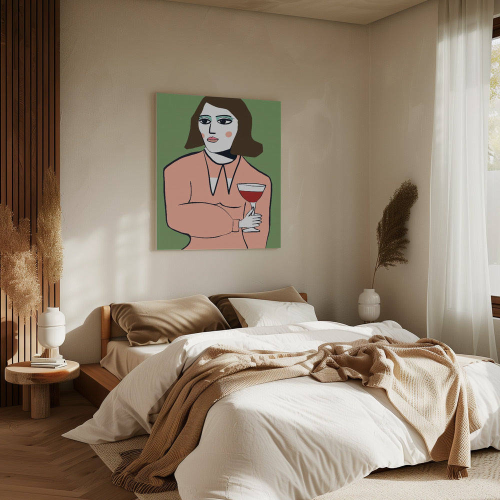 Wijndame | Canvas