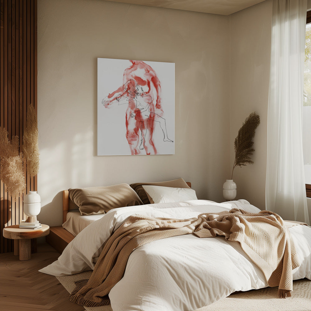 Mannelijke figuurstudie (slaapwandelaar) | Canvas