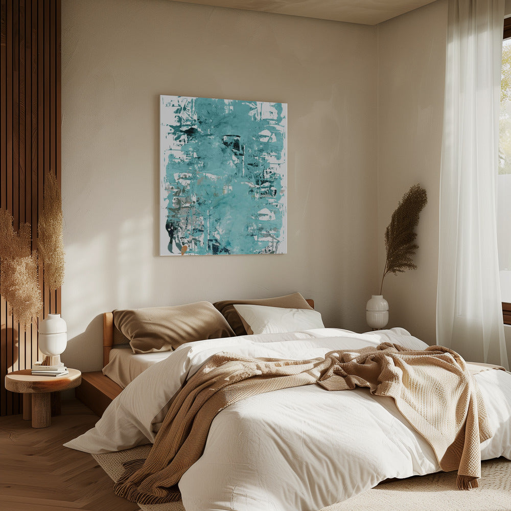 Abstracte neutrale krassen 3 | Canvas
