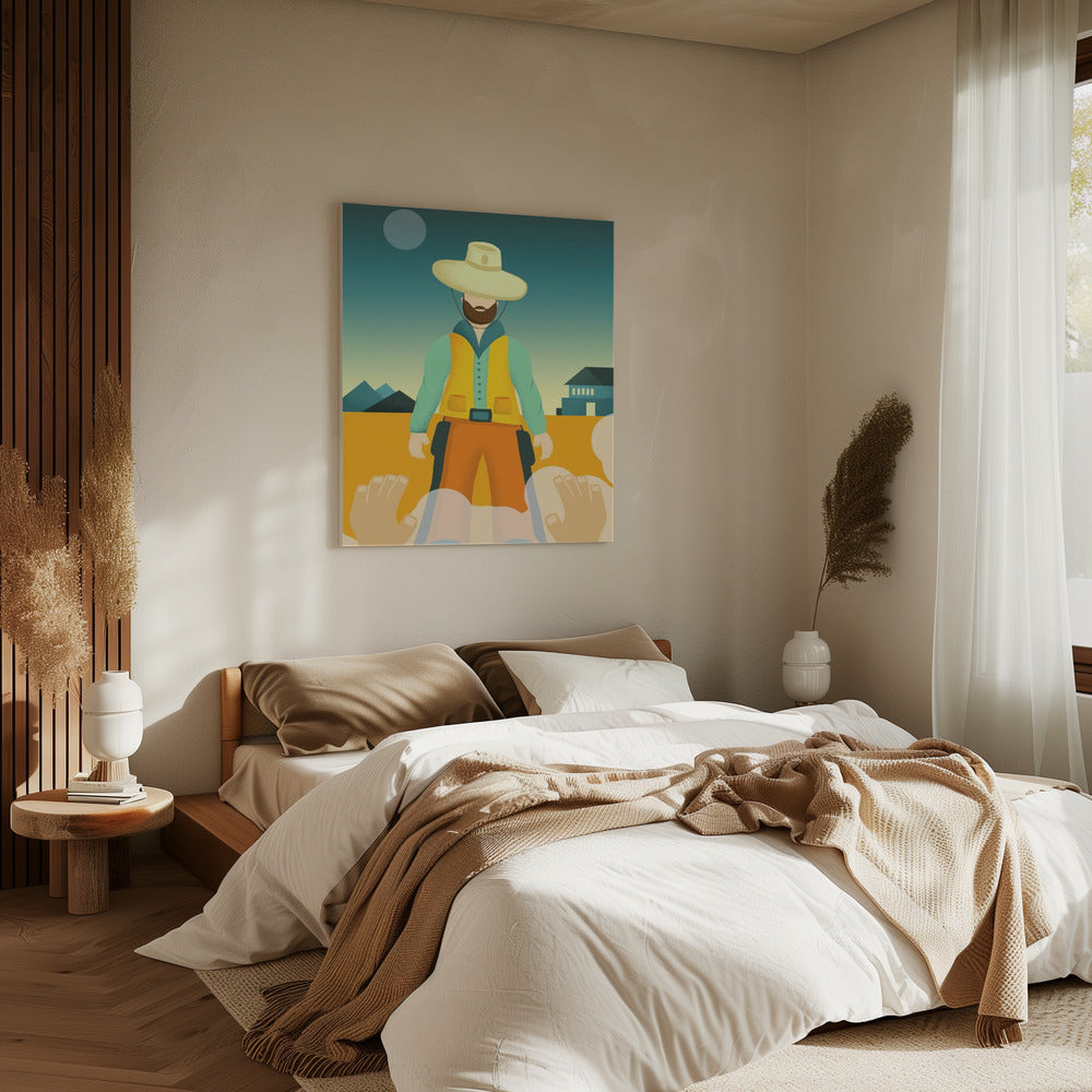 Confrontatie bij zonsopgang | Canvas