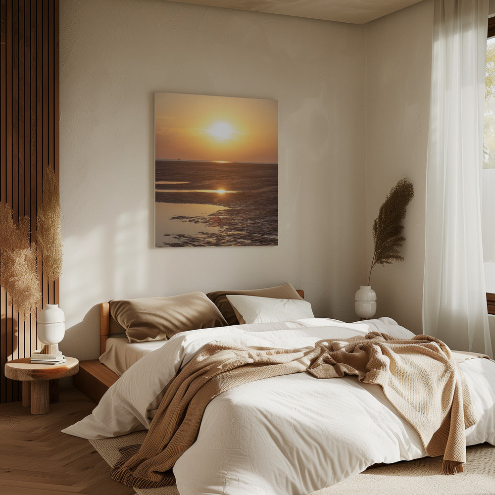 Avond op het strand 2 | Canvas