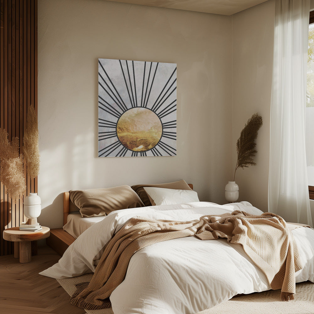 Black gold mid sun | Canvas