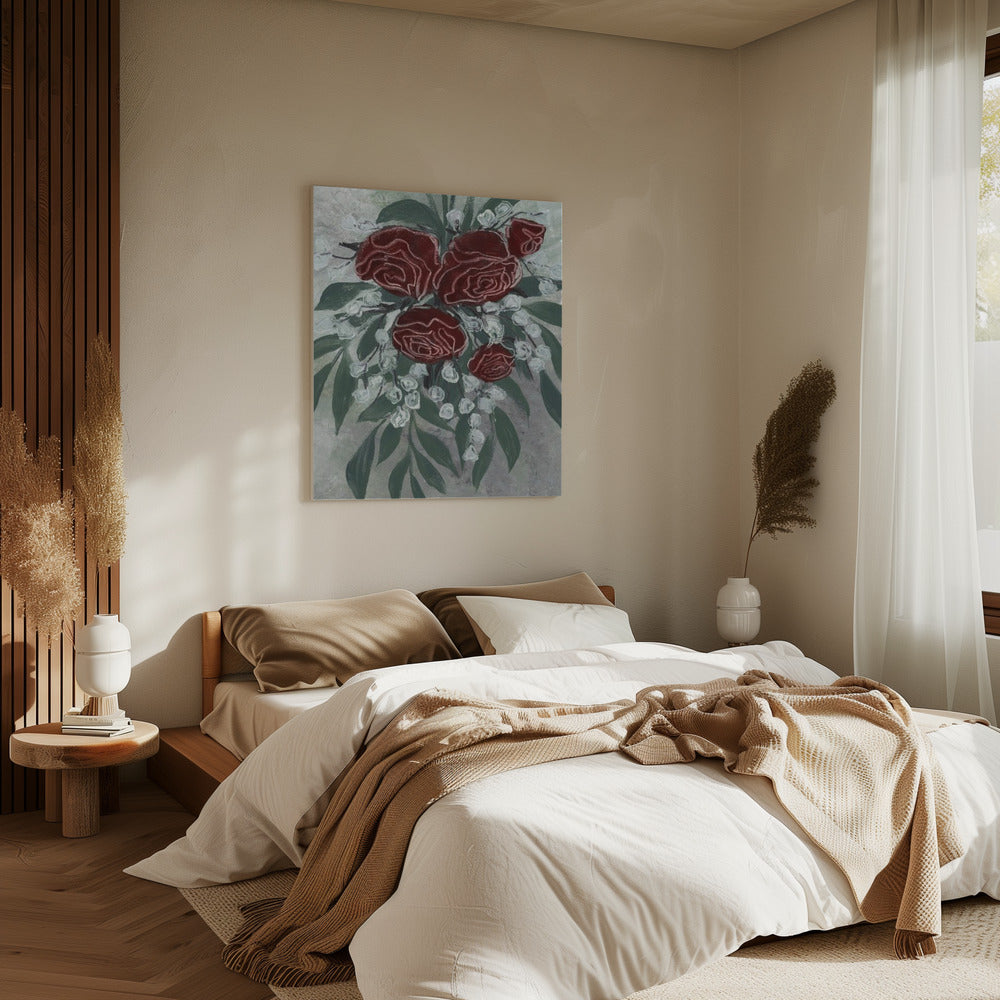 Zeldah rode rozen | Canvas