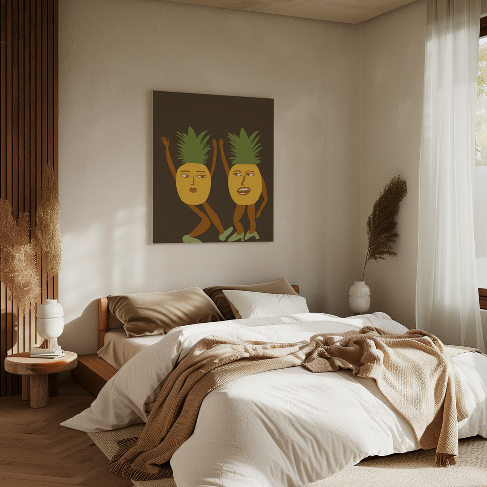 Dansende ananas | Canvas