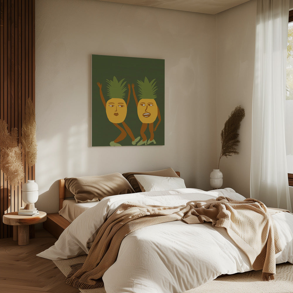 Dansende ananas | Canvas