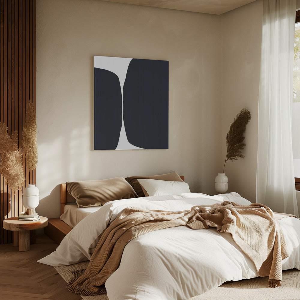 Gedurfde zwarte vormen | Canvas