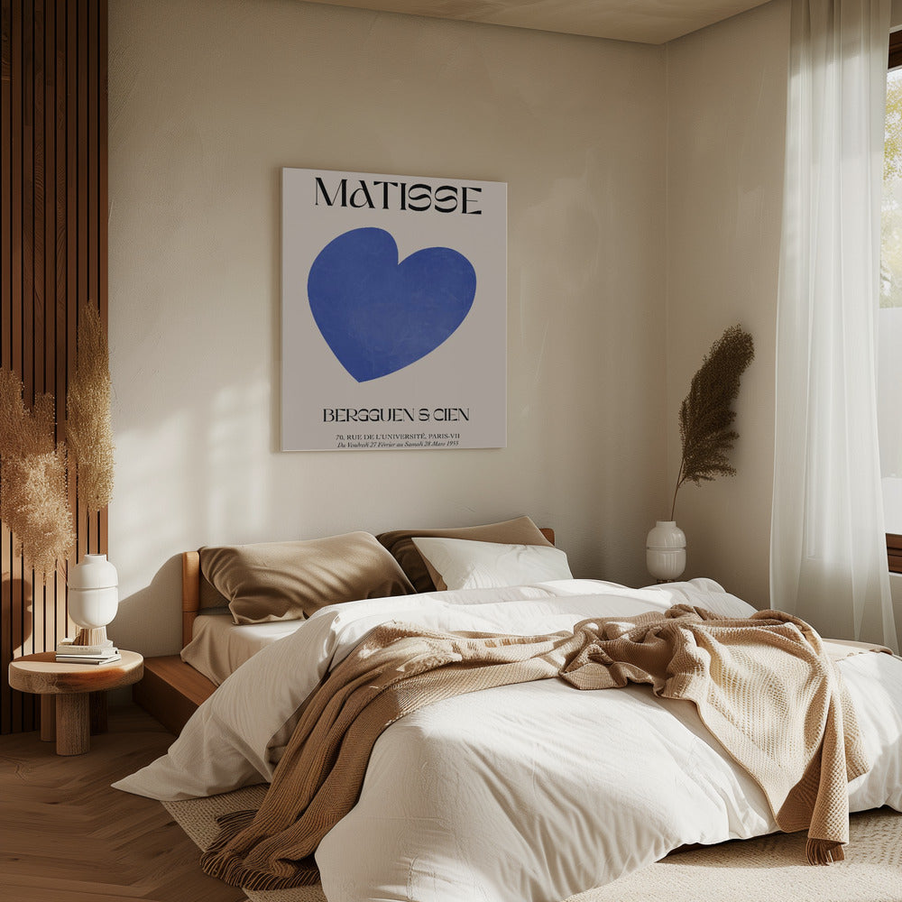 Blauw Hart | Canvas