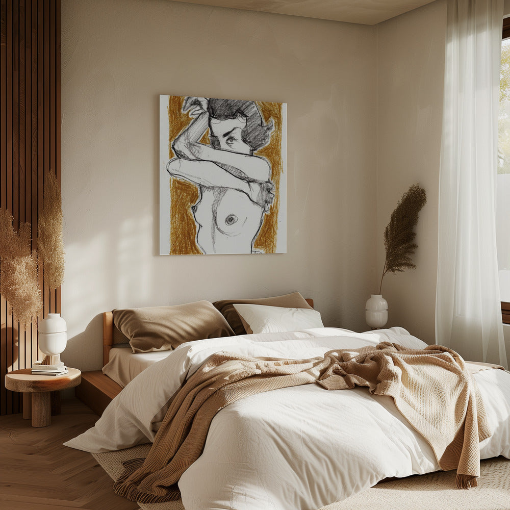 Gekruiste armen | Canvas