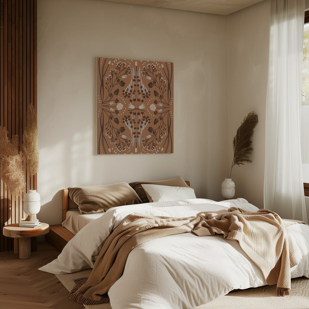 Folk Mirrored Botanicals - Aardetinten | Canvas