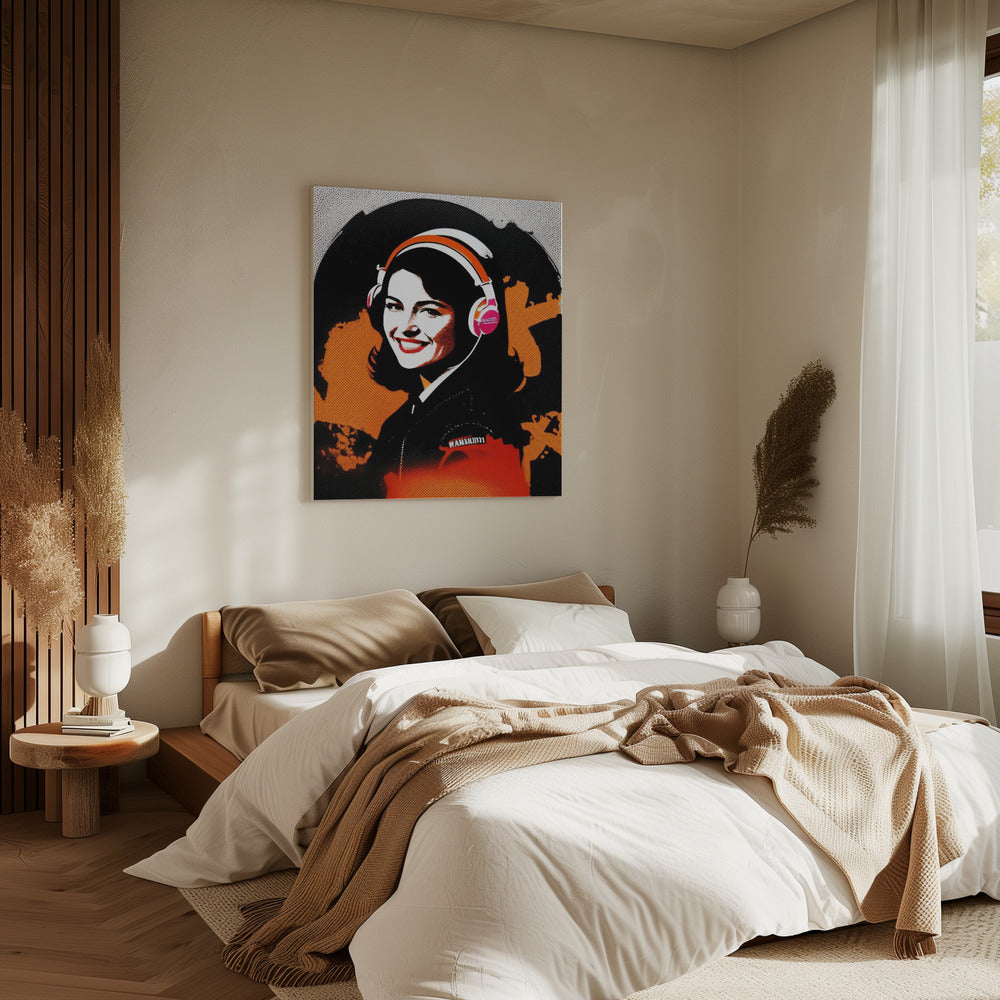 Een levendig meisje | Canvas