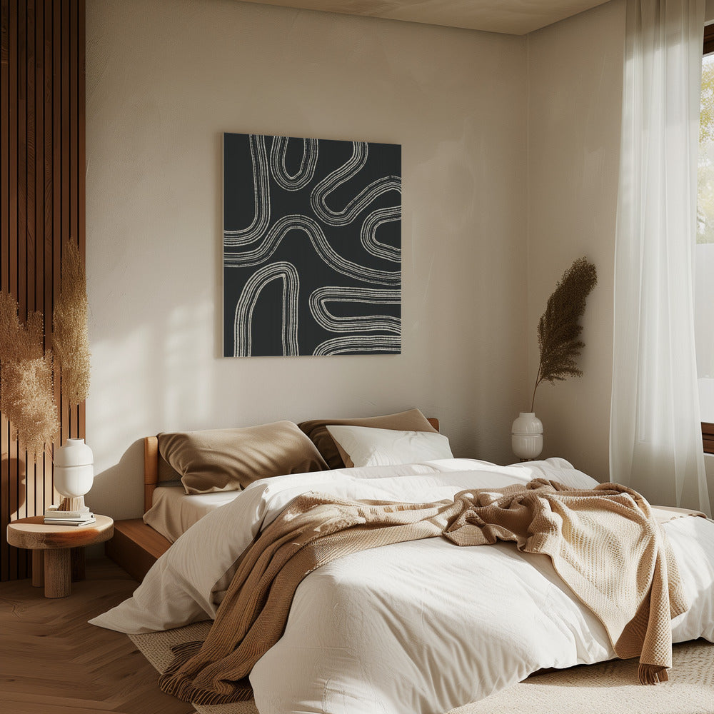 Gebogen paden | Canvas