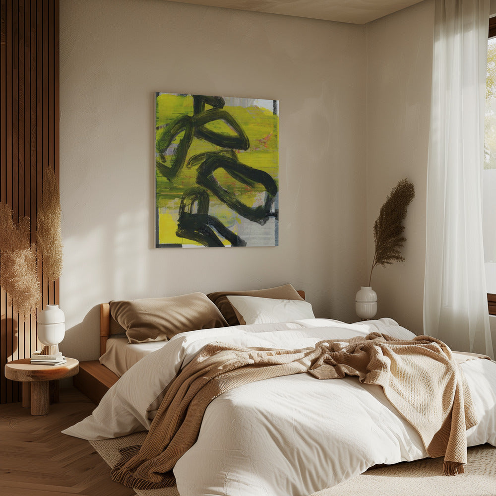 Geel Abstract Nr. 3 | Canvas