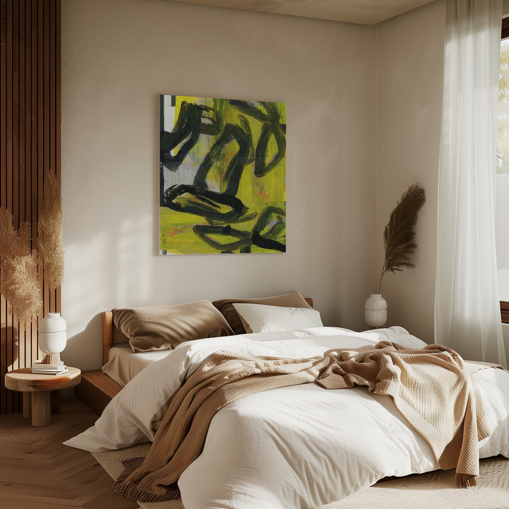 Geel Abstract Nr. 4 | Canvas