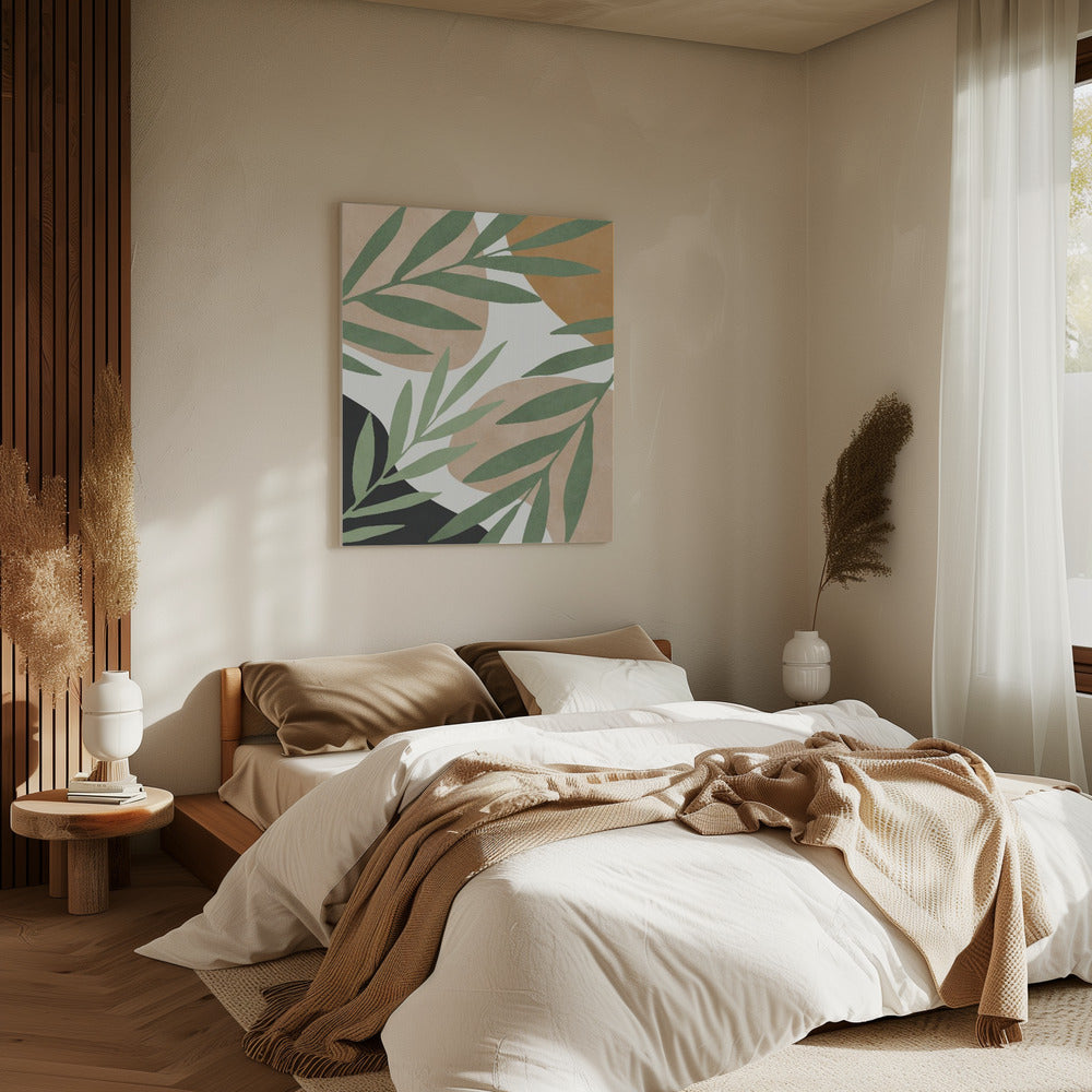 Bloemen en tropisch 5 | Canvas