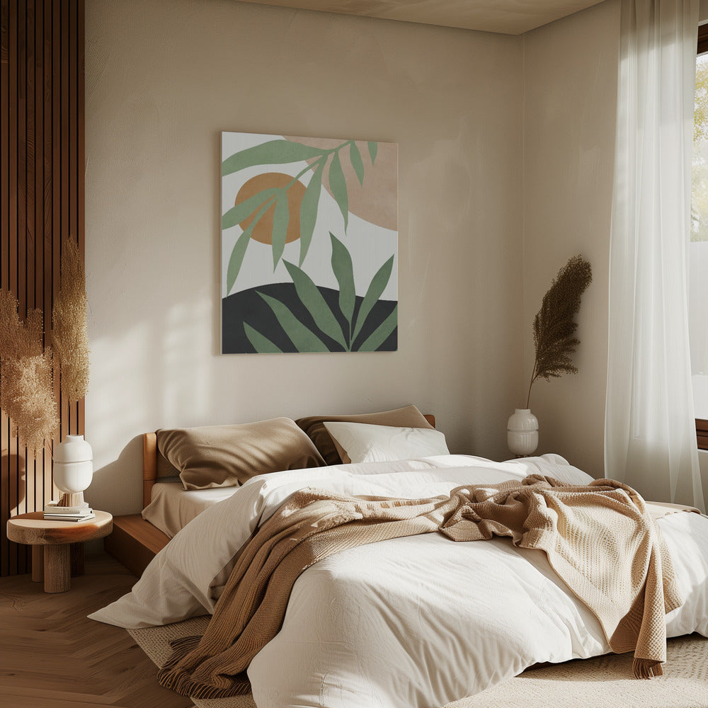 Bloemen en tropisch 4 | Canvas