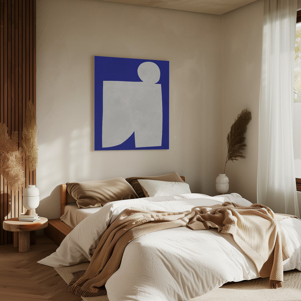 Blauw-witte kunst 2 | Canvas