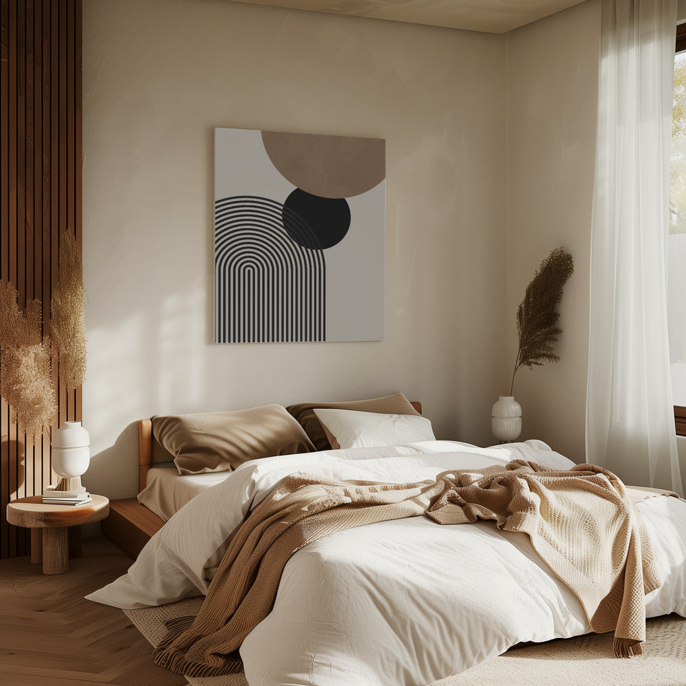 Compositielijnen en cirkels 4 | Canvas