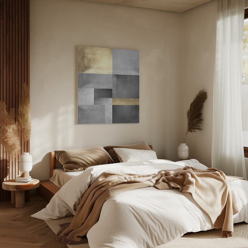 Goud- en zilvertexturen 5 | Canvas