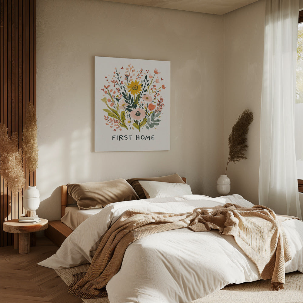 Bloeiend Welkom | Canvas