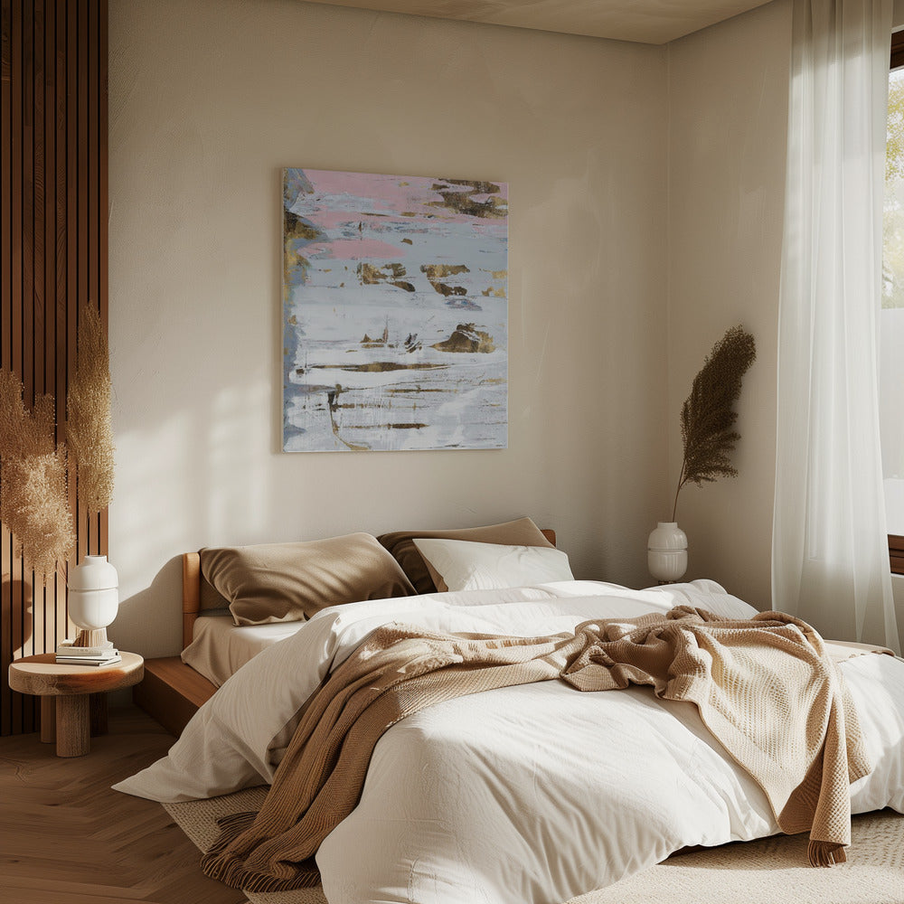 Abstract Zacht Wit 2 | Canvas