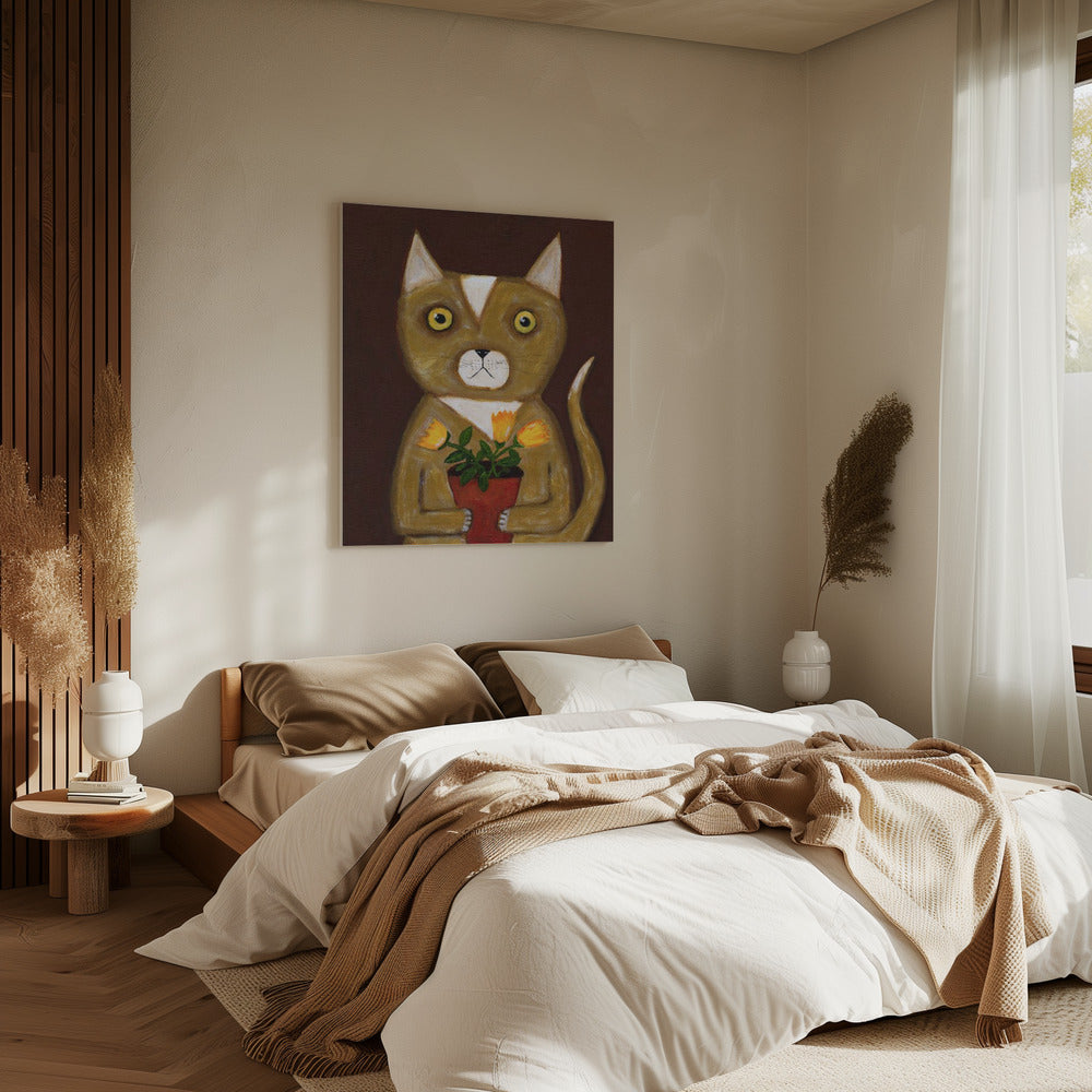 Potplant Kat | Canvas