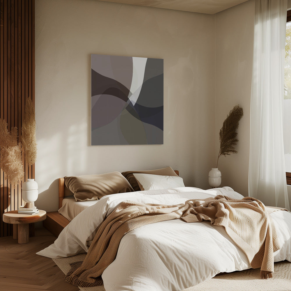 Abstracte neutrale vormen print 5 | Canvas