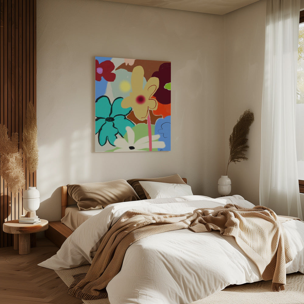 LUIDE BLOEMEN DANSEN | Canvas