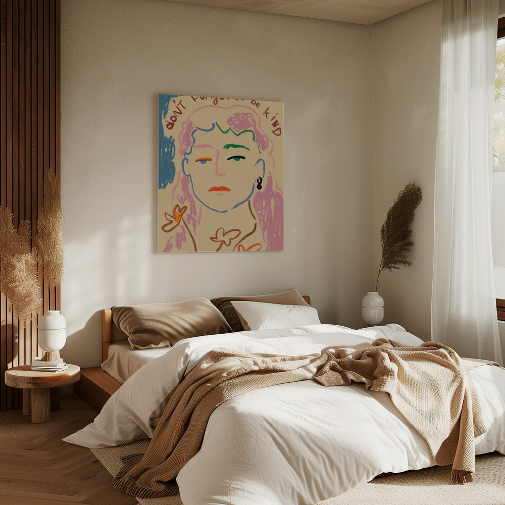 Vergeet niet aardig te zijn | Canvas