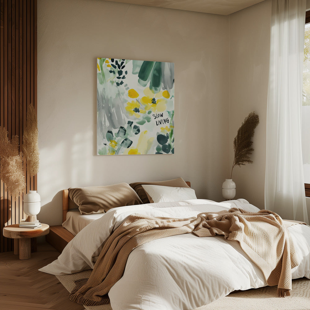 Serene bloemen | Canvas