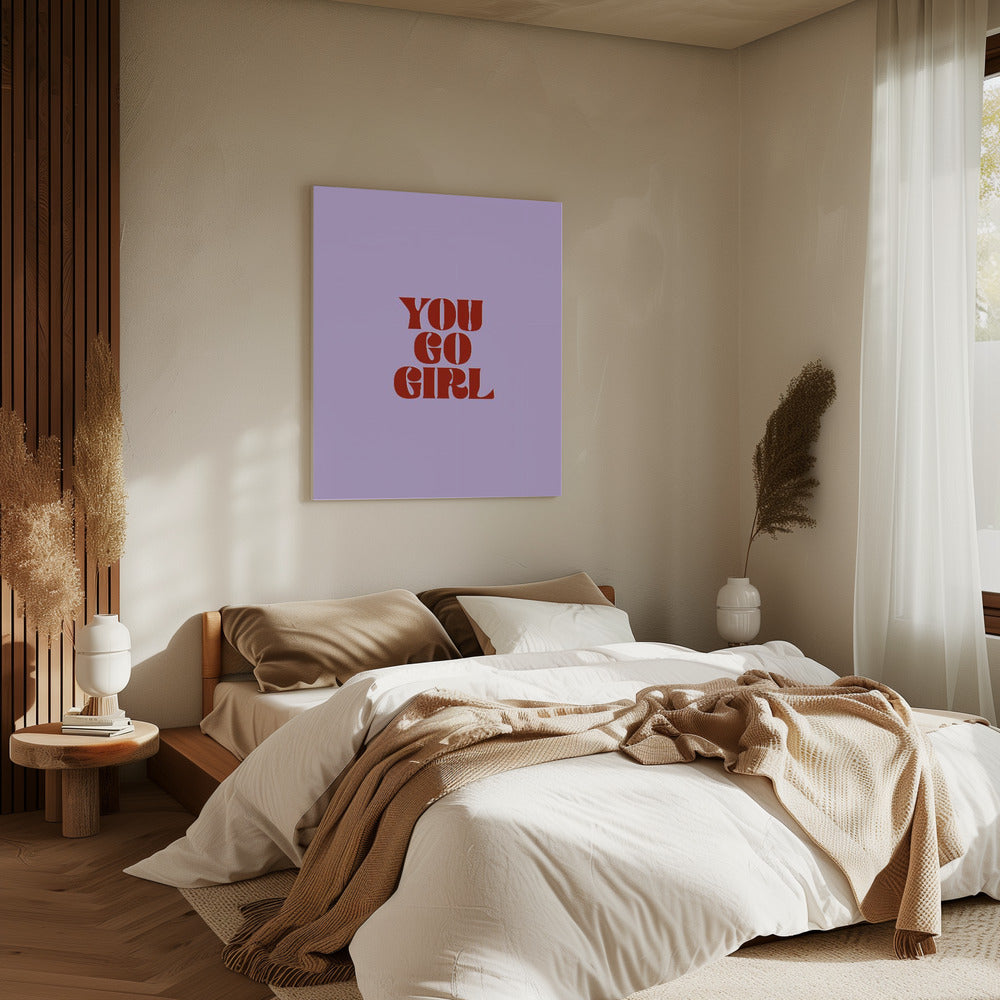 Ga zo door, meid | Canvas