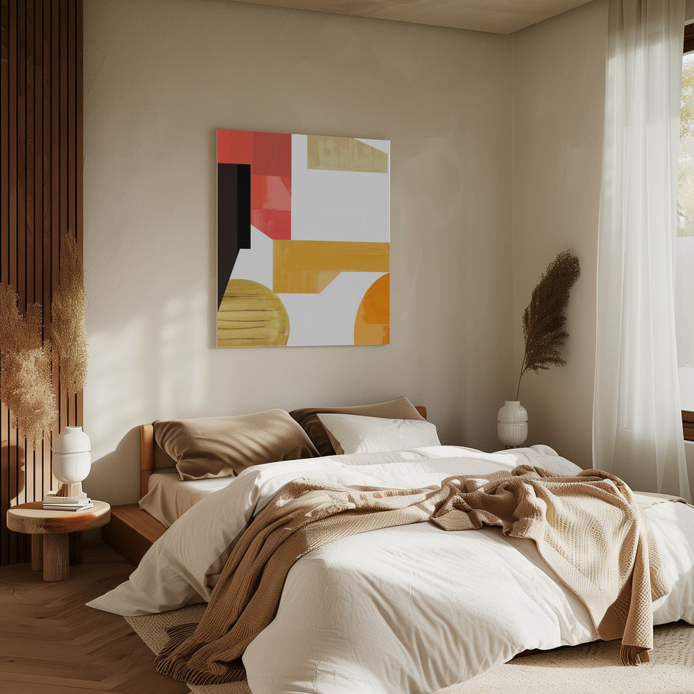 Geometrische warmte nr. 3 | Canvas