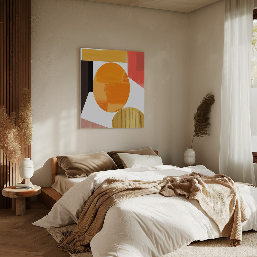 Geometrische warmte nr. 2 | Canvas