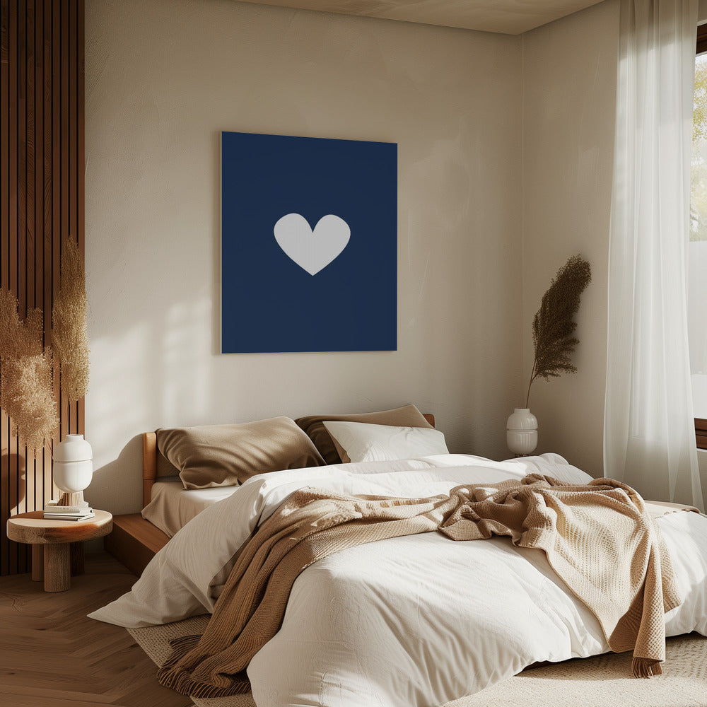 Klein Marine Hart | Canvas