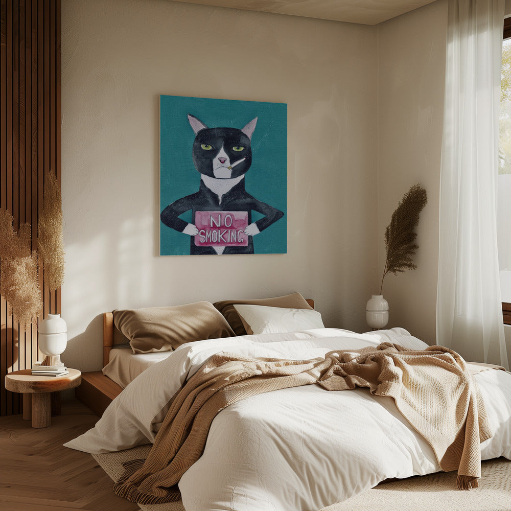 Rokende kat | Canvas