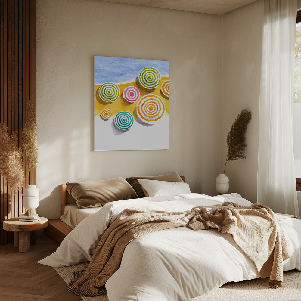 Vakantie Strand | Canvas