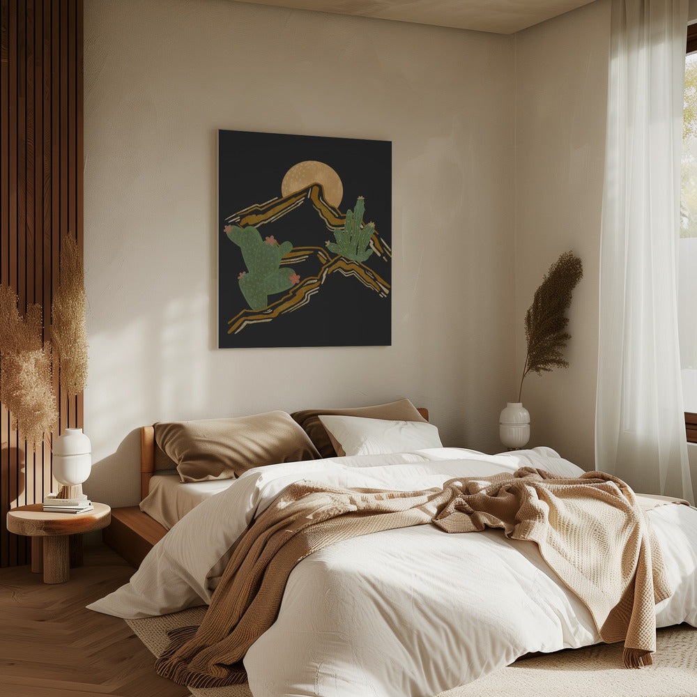 Rocky Mountain en Cactus | Canvas