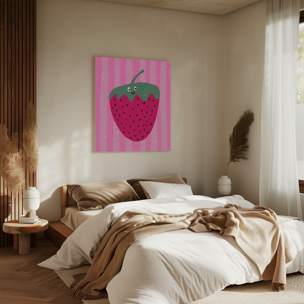 Hallo aardbei | Canvas