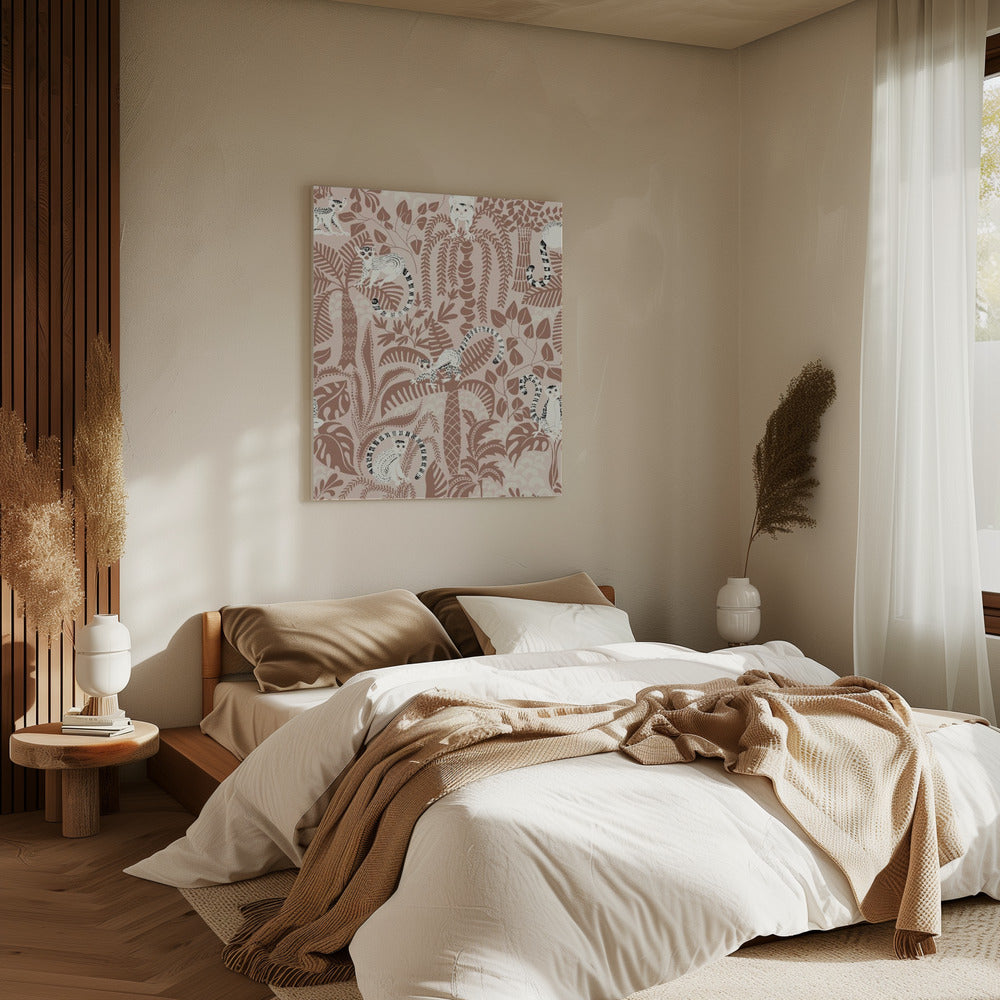 Jungle avontuur Mocha Mousse | Canvas
