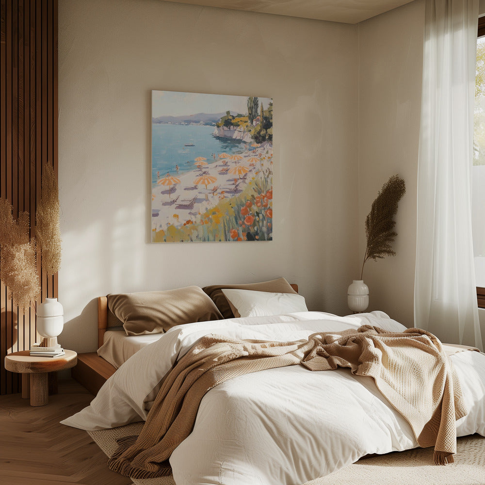 Zonnige stranddag | Canvas