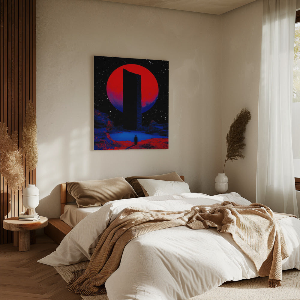 Rode Maan Aura | Canvas