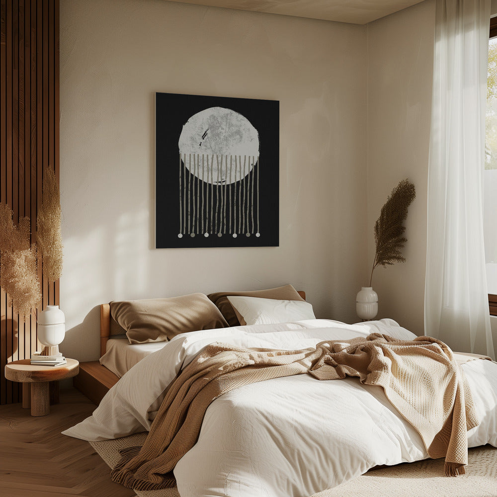 De abstractie van de avondval | Canvas