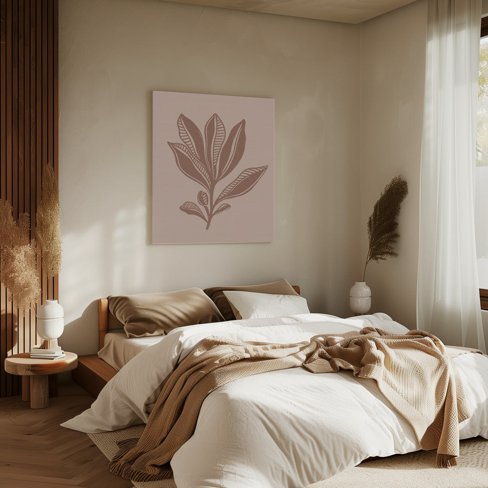 Mocha-gebladerte | Canvas